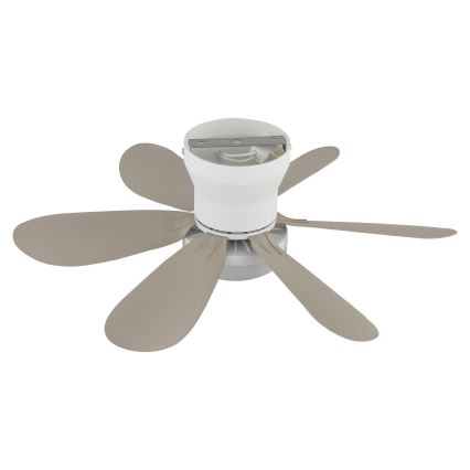 Globo - Dimmable LED ceiling fan LED/5W/230V 2700–6500K beige + remote control