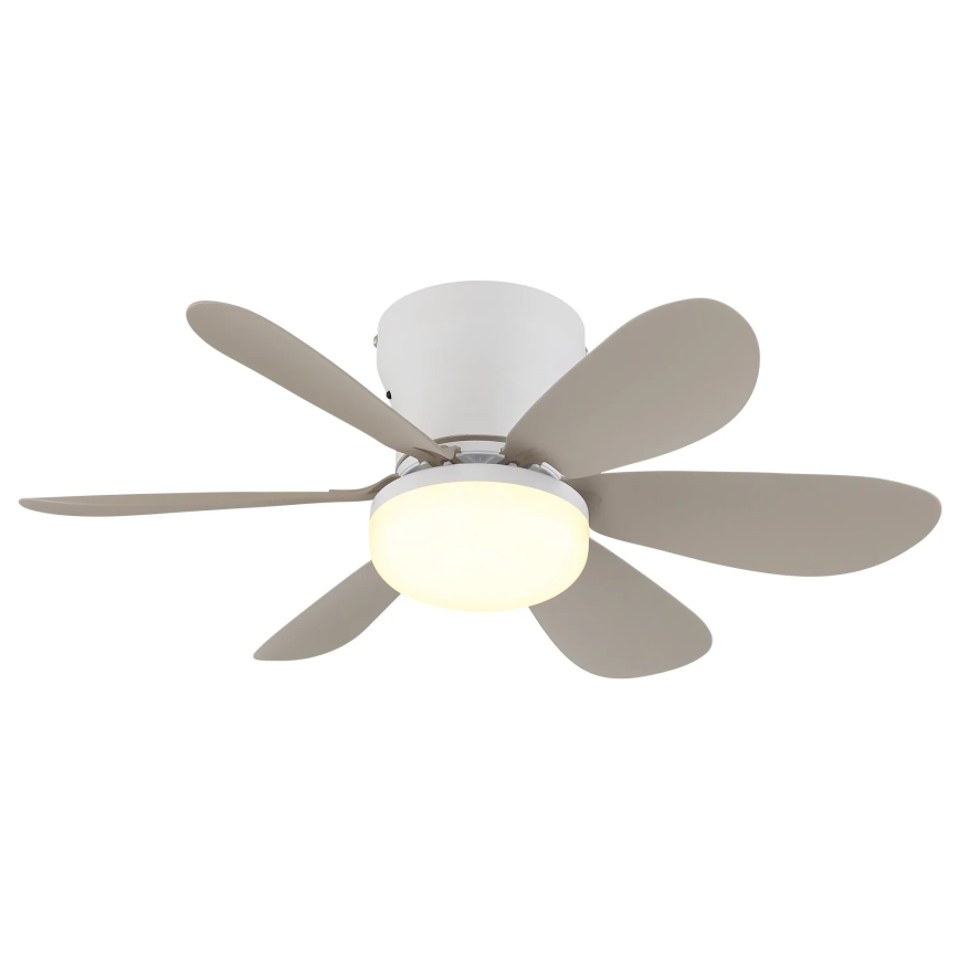 Globo - Dimmable LED ceiling fan LED/5W/230V 2700–6500K beige + remote control