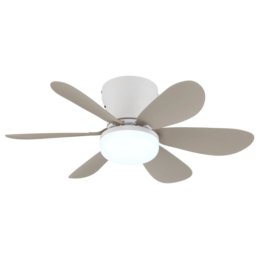 Globo - Dimmable LED ceiling fan LED/5W/230V 2700–6500K beige + remote control