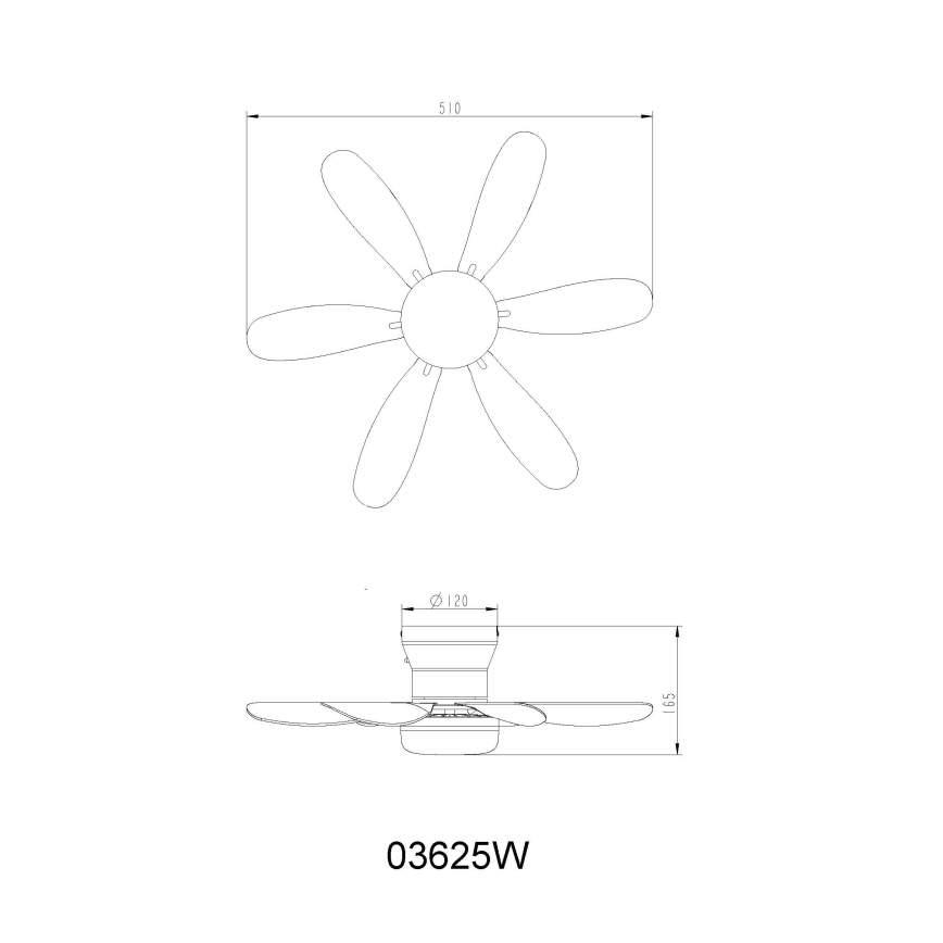 Globo - Dimmable LED Ceiling Fan LED/5W/230V 2700-6500K White + Remote Control