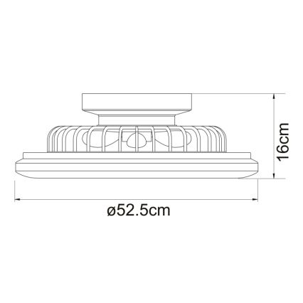 Globo - LED Dimmable ceiling light with a fan LED/30W/230V 3000-6500K + remote control