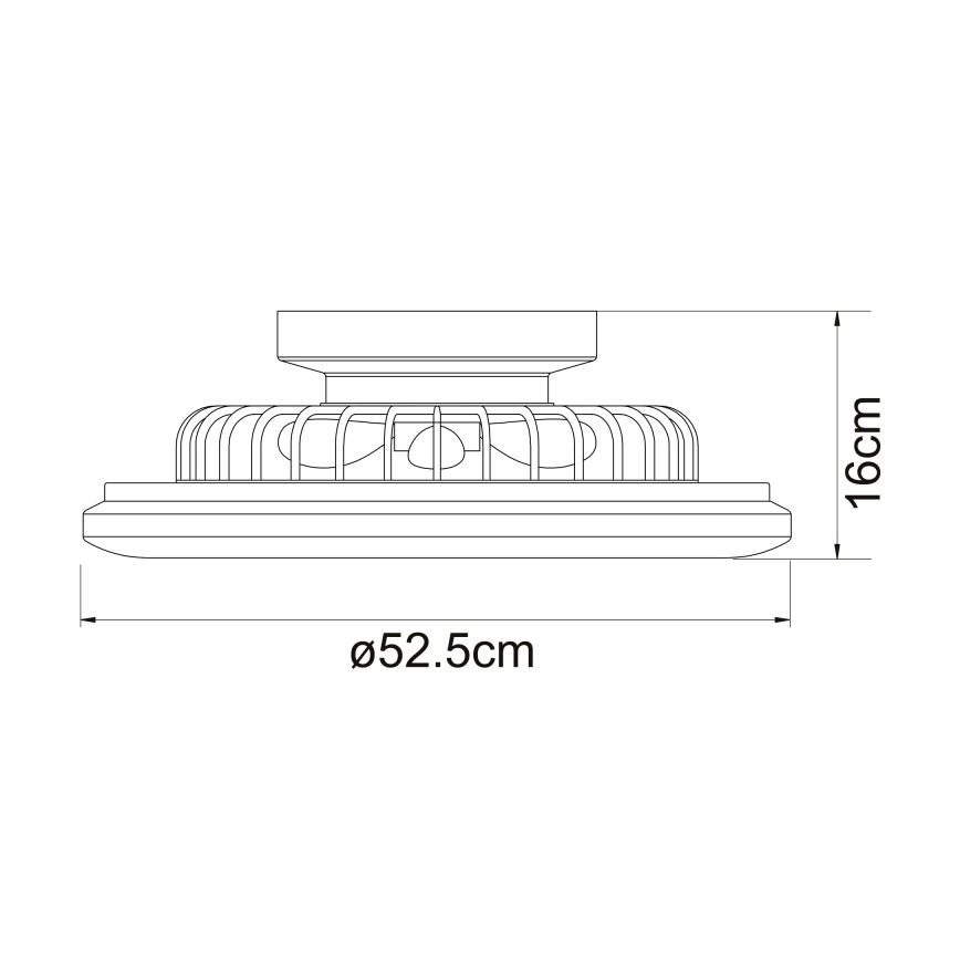 Globo - LED Dimmable ceiling light with a fan LED/30W/230V 3000-6500K + remote control
