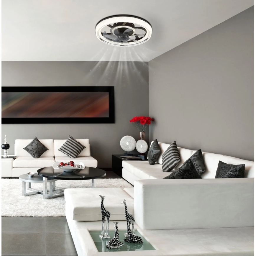 Globo - LED Dimmable ceiling fan LED/30W/230V 2700-6000K + remote control