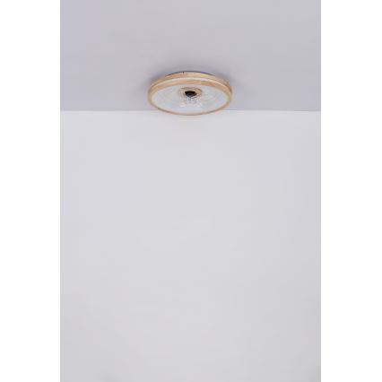 Globo - LED Dimmable ceiling light with a fan LED/30W/230V 2700-6500K brown + remote control