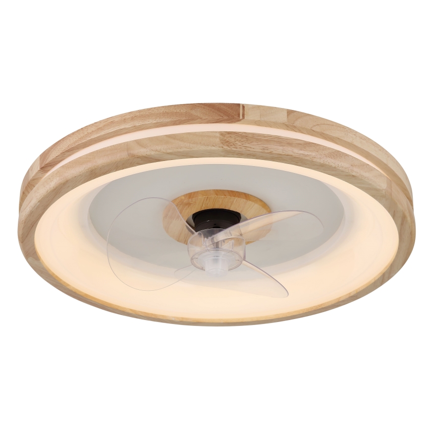 Globo - LED Dimmable ceiling light with a fan LED/30W/230V 2700-6500K brown + remote control