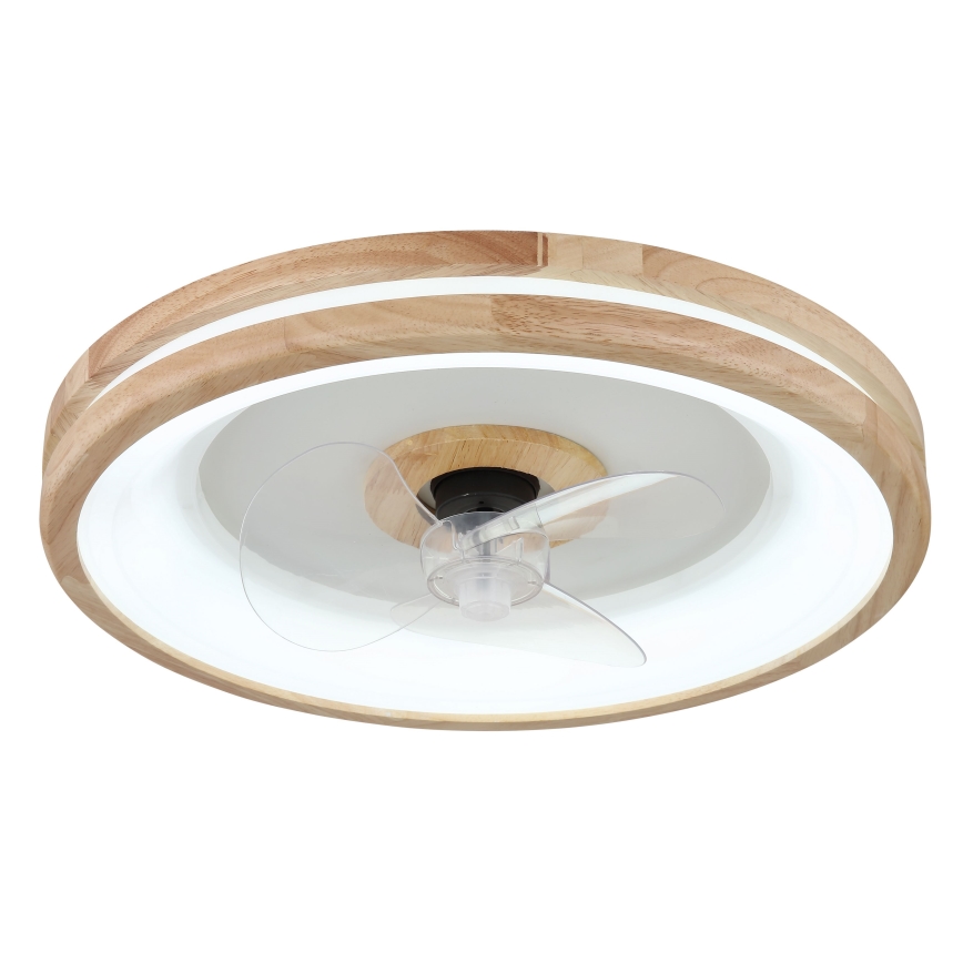 Globo - LED Dimmable ceiling light with a fan LED/30W/230V 2700-6500K brown + remote control