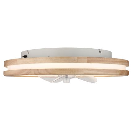 Globo - LED Dimmable ceiling light with a fan LED/30W/230V 2700-6500K brown + remote control