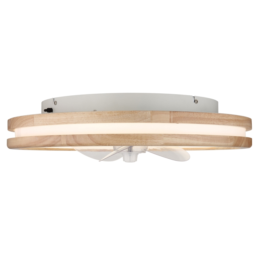 Globo - LED Dimmable ceiling light with a fan LED/30W/230V 2700-6500K brown + remote control