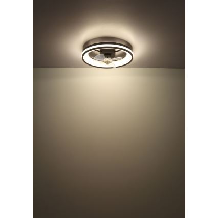Globo - LED Dimmable ceiling light with a fan LED/30W/230V 2700-6500K black + remote control