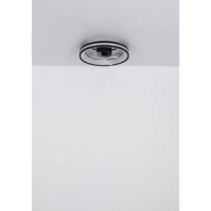 Globo - LED Dimmable ceiling light with a fan LED/30W/230V 2700-6500K black + remote control