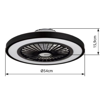 Globo - LED Dimmable ceiling fan LED/45W/230V 3000-6500K + remote control