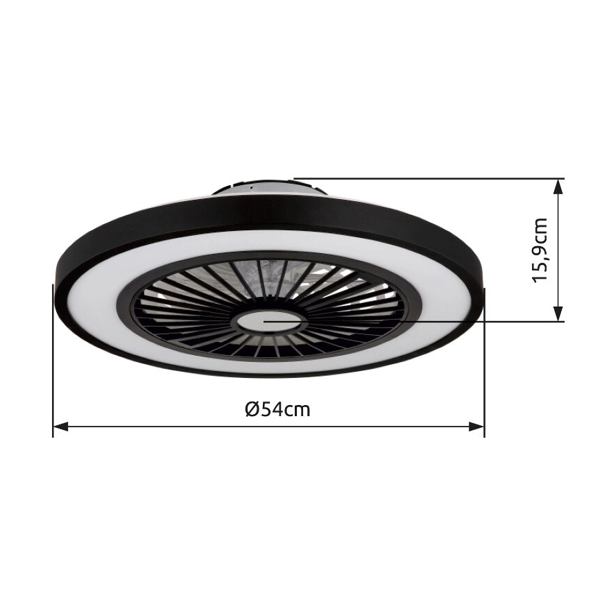Globo - LED Dimmable ceiling fan LED/45W/230V 3000-6500K + remote control