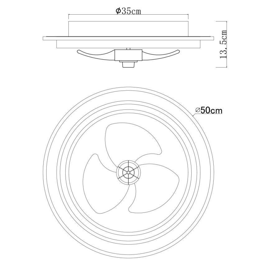 Globo - LED Dimmable ceiling fan LED/32W/230V 2700-6500K + remote control