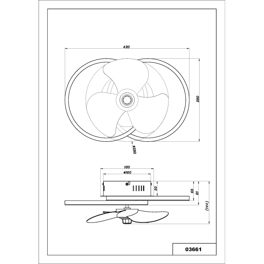 Globo - LED Dimmable ceiling fan LED/24W/230V 2700-6500K + remote control