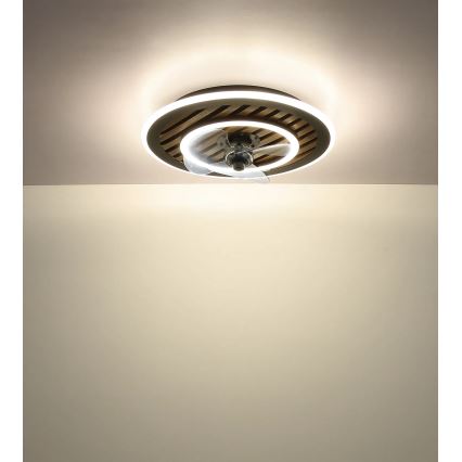 Globo - Dimmable LED Ceiling Fan LED/36W/230V 2700-6000K Black + Remote Control
