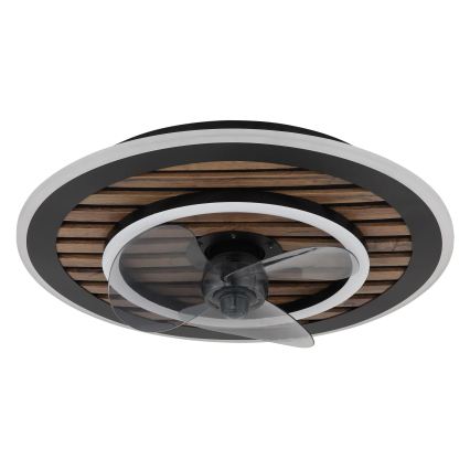 Globo - Dimmable LED Ceiling Fan LED/36W/230V 2700-6000K Black + Remote Control