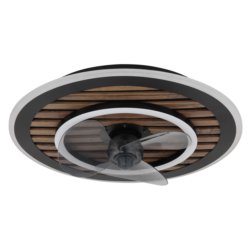 Globo - Dimmable LED Ceiling Fan LED/36W/230V 2700-6000K Black + Remote Control