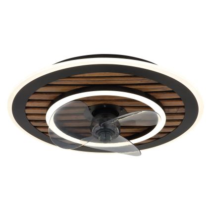 Globo - Dimmable LED Ceiling Fan LED/36W/230V 2700-6000K Black + Remote Control