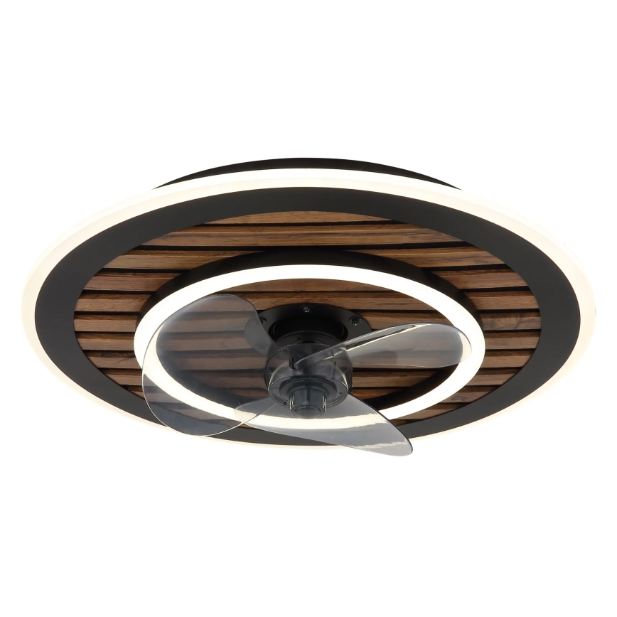 Globo - Dimmable LED Ceiling Fan LED/36W/230V 2700-6000K Black + Remote Control