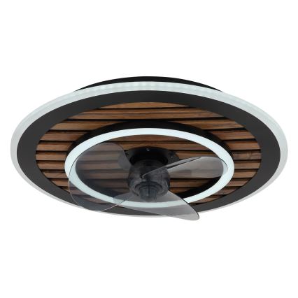Globo - Dimmable LED Ceiling Fan LED/36W/230V 2700-6000K Black + Remote Control