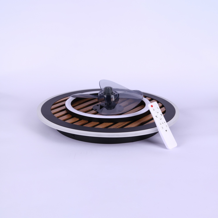 Globo - Dimmable LED Ceiling Fan LED/36W/230V 2700-6000K Black + Remote Control