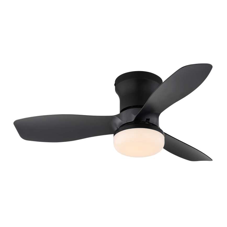 Globo - Dimmable LED Ceiling Fan, 15W/230V, 2700–6500K, Black + Remote Control