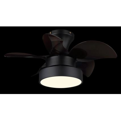 Globo - Dimmable LED Ceiling Fan LED/22W/230V 3000/4500/6000K Brown + Remote Control