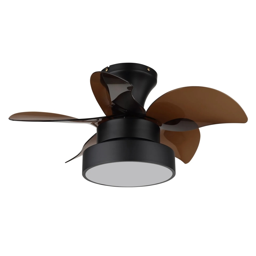 Globo - Dimmable LED Ceiling Fan LED/22W/230V 3000/4500/6000K Brown + Remote Control