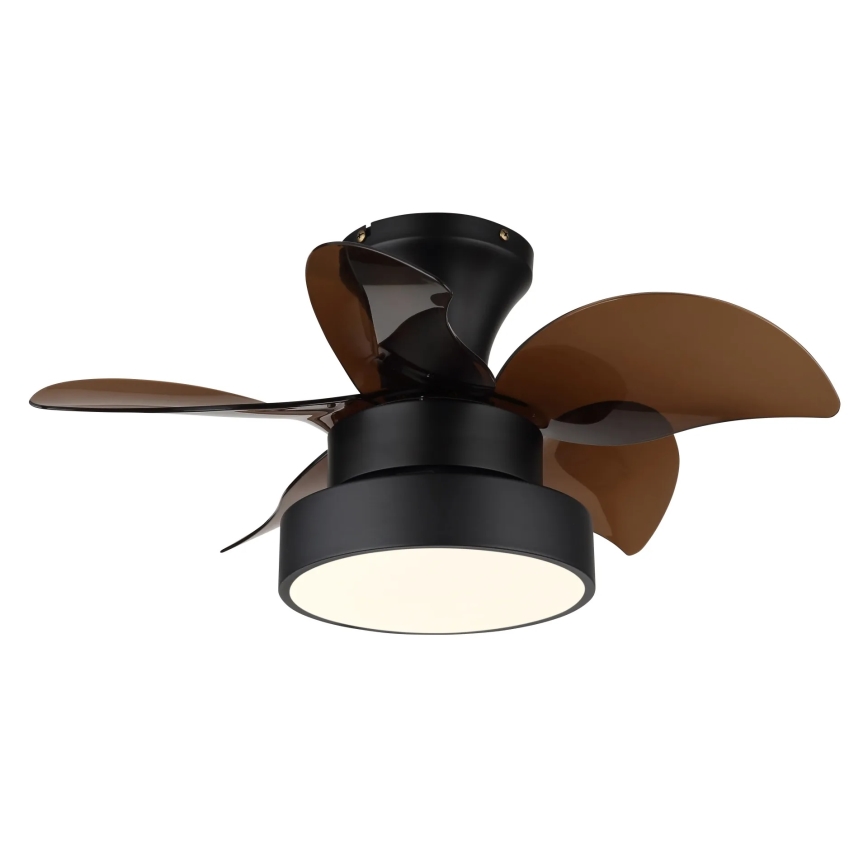 Globo - Dimmable LED Ceiling Fan LED/22W/230V 3000/4500/6000K Brown + Remote Control