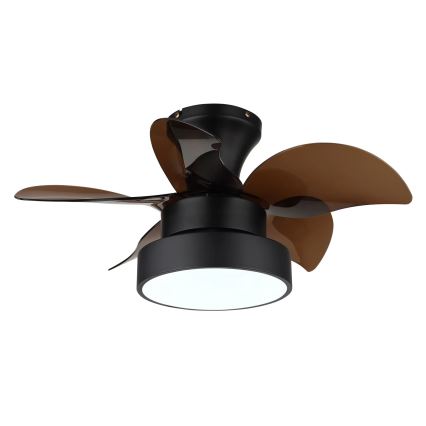 Globo - Dimmable LED Ceiling Fan LED/22W/230V 3000/4500/6000K Brown + Remote Control
