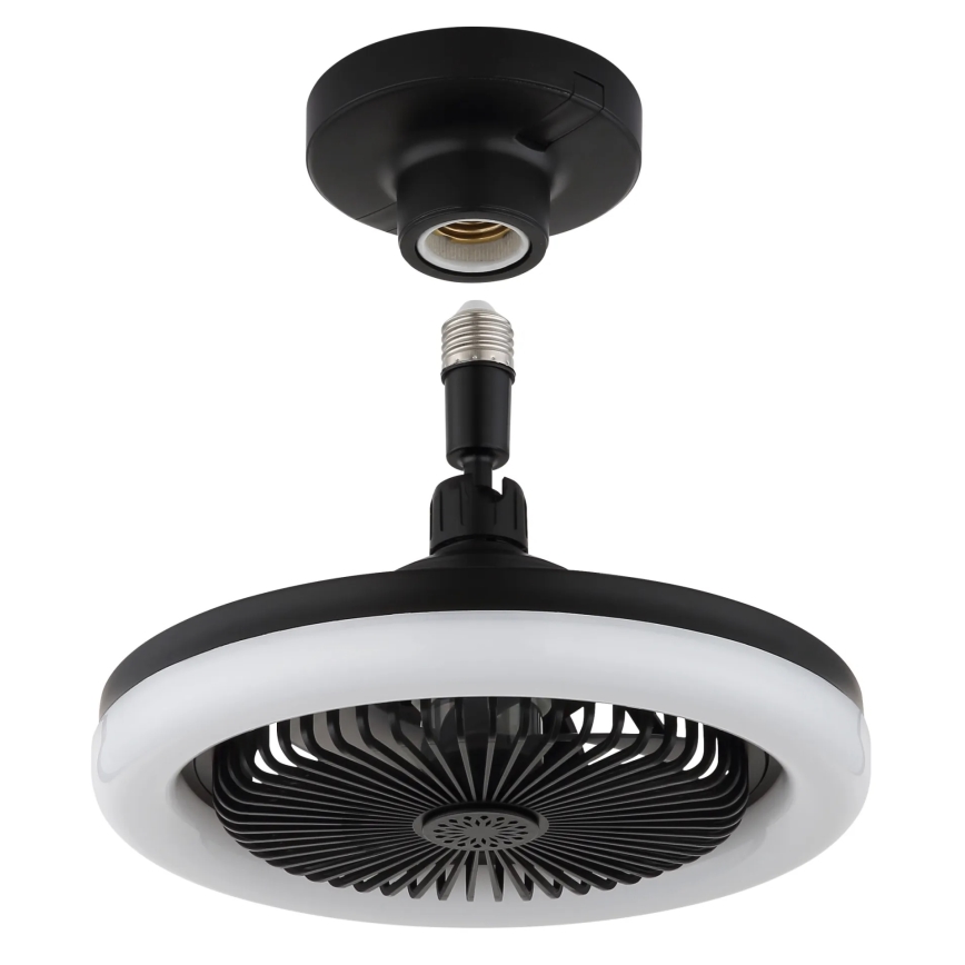 Globo - LED Dimmable ceiling fan LED/20W/230V 3000-6500K black + remote control