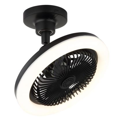 Globo - LED Dimmable ceiling fan LED/20W/230V 3000-6500K black + remote control