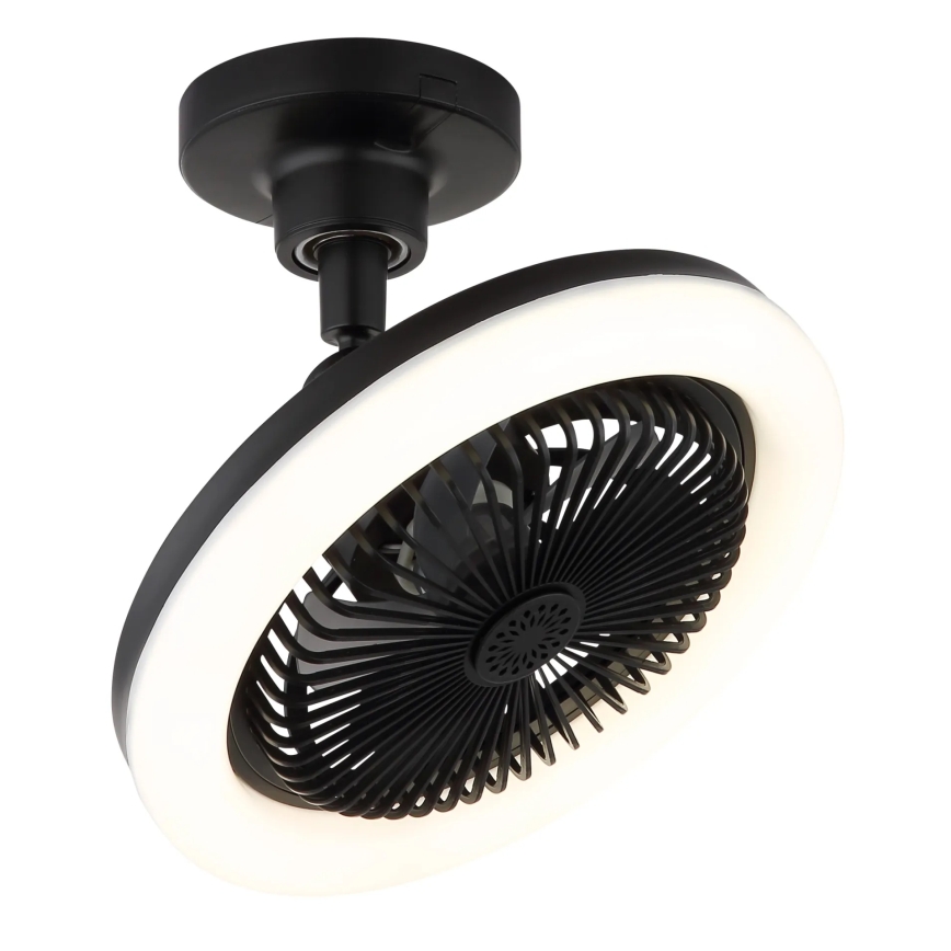 Globo - LED Dimmable ceiling fan LED/20W/230V 3000-6500K black + remote control