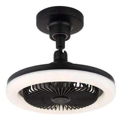 Globo - LED Dimmable ceiling fan LED/20W/230V 3000-6500K black + remote control