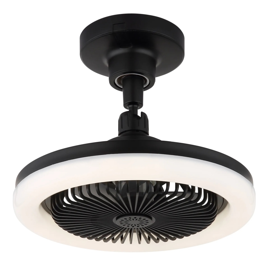 Globo - LED Dimmable ceiling fan LED/20W/230V 3000-6500K black + remote control