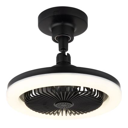 Globo - LED Dimmable ceiling fan LED/20W/230V 3000-6500K black + remote control