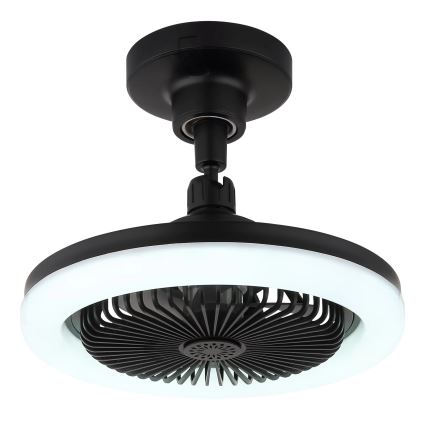 Globo - LED Dimmable ceiling fan LED/20W/230V 3000-6500K black + remote control