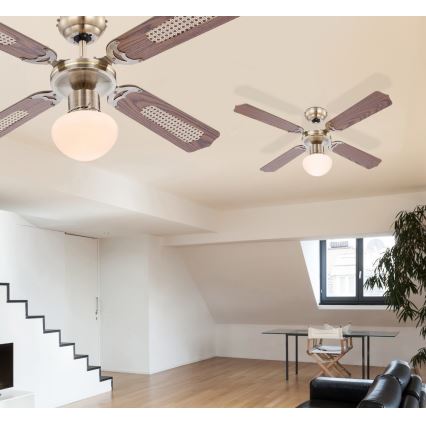 Globo - Ceiling fan 1xE27/60W/230V
