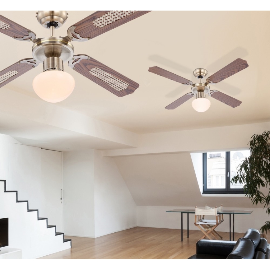 Globo - Ceiling fan 1xE27/60W/230V