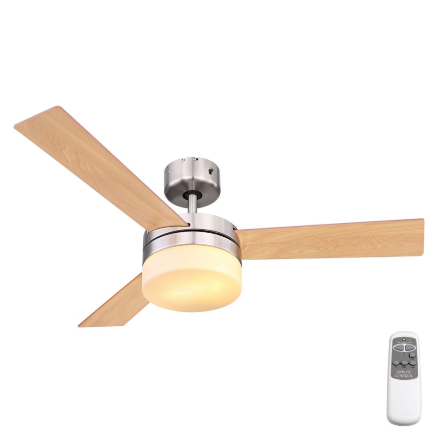 Globo - Ceiling fan 2xE14/40W/230V + remote control