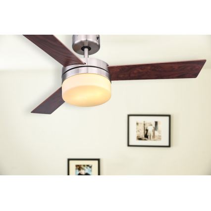 Globo - Ceiling fan 2xE14/40W/230V + remote control
