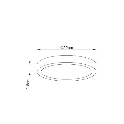 Globo - LED Dimmable ceiling light LED/28W/230V