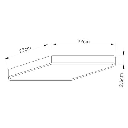 Globo - LED Dimmable ceiling light LED/28W/230V
