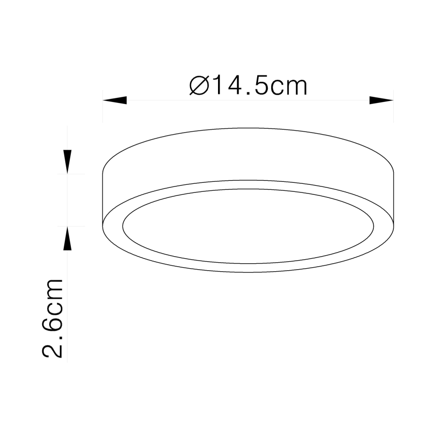 Globo 12366-15 - LED Ceiling light VITOS LED/15W/230V