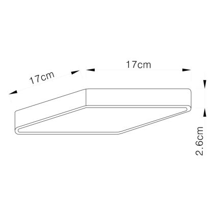 Globo 12367-22 - LED Ceiling light VITOS LED/22W/230V