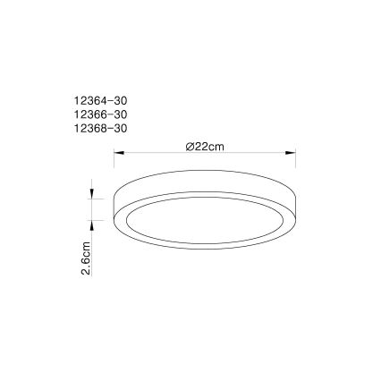 Globo - LED Dimmable ceiling light LED/28W/230V