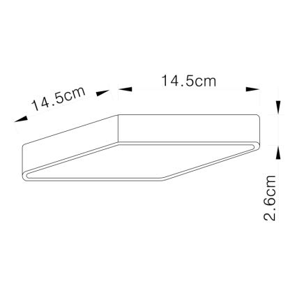 Globo - LED ceiling light LED/15W/230V