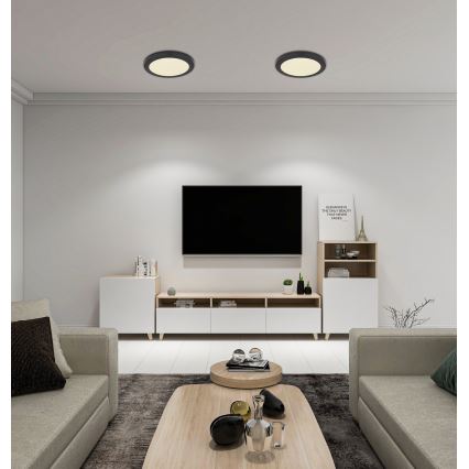 Globo - LED Ceiling light LED/24W/230V 3000/4000/6500K black