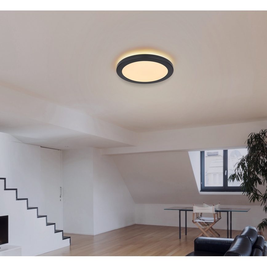 Globo - LED Ceiling light LED/24W/230V 3000/4000/6500K black