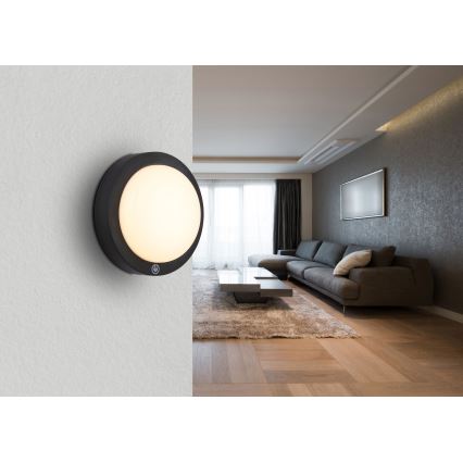 Globo - LED Rechargeable touch wall light LED/1,2W/3,7V d. 15 cm 1800 mAh black